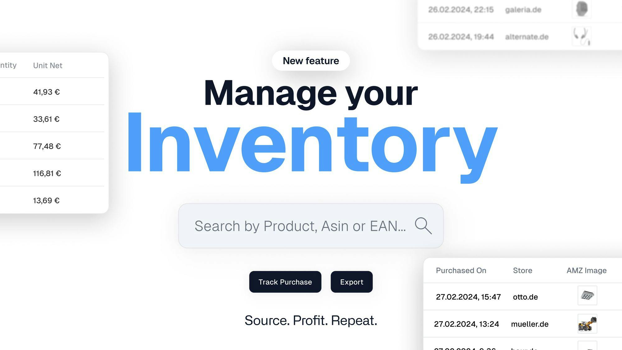 Discover ProfitPath's new inventory feature. Streamline your stock management, optimize supply chain efficiency, and boost your e-commerce success with our latest innovative tool.