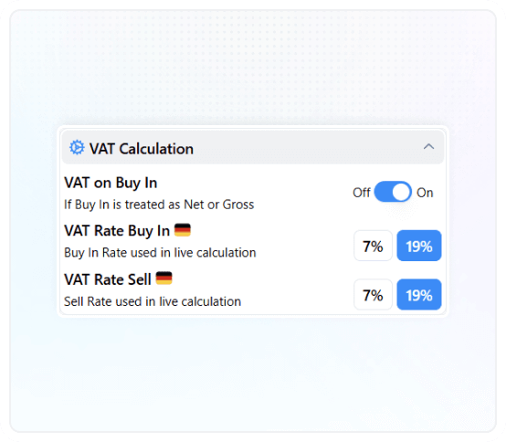 VAT Calculation