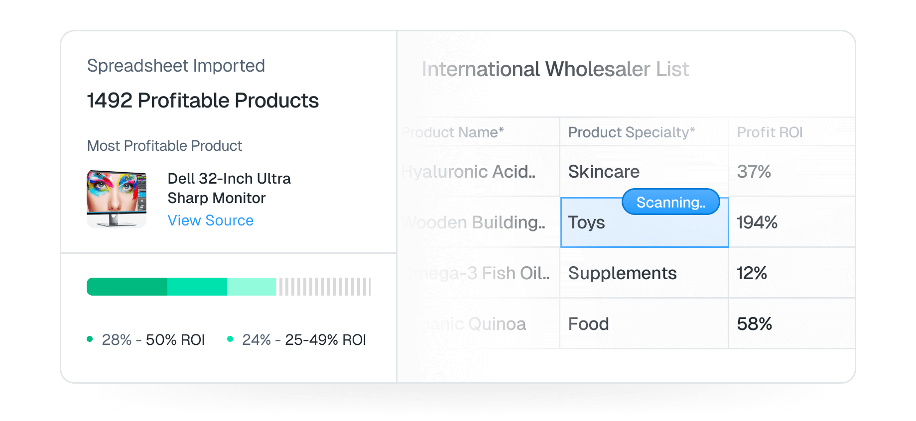 Scan Wholesale Lists with ease!